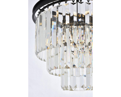 Elegant Urban Classic Chandelier - Matte Black, L 20" (1231D20MB-RC)