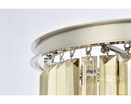 Elegant Urban Classic Chandelier - Polished Nickel/Gold, L 20" (1231D20PN-GT-RC)