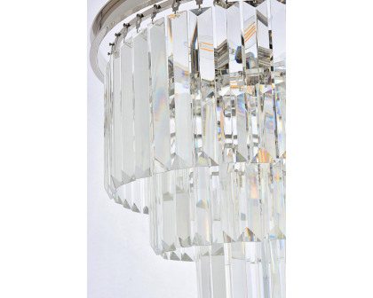 Elegant Urban Classic Chandelier - Polished Nickel, L 20" (1231D20PN-RC)