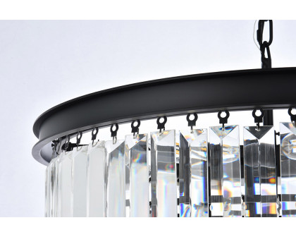 Elegant Urban Classic Chandelier - Matte Black, L 26" (1231D26MB-RC)