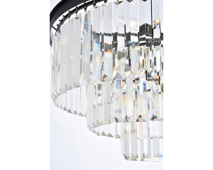 Elegant Urban Classic Chandelier - Matte Black, L 26" (1231D26MB-RC)