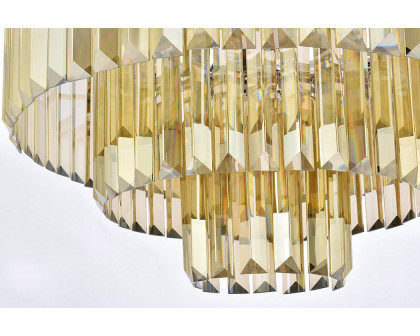 Elegant Urban Classic Chandelier - Polished Nickel/Gold, L 26" (1231D26PN-GT-RC)