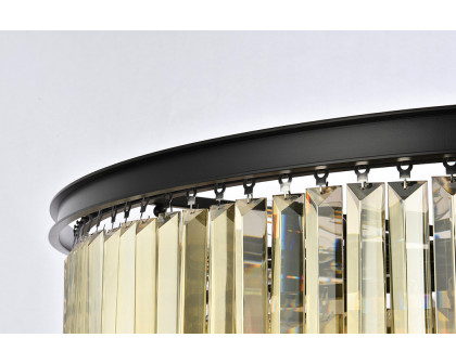 Elegant Urban Classic Chandelier - Matte Black/Gold, L 44" (1231D44MB-GT-RC)