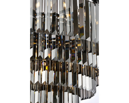 Elegant Urban Classic Chandelier - Matte Black/Silver, L 44" (1231D44MB-SS-RC)