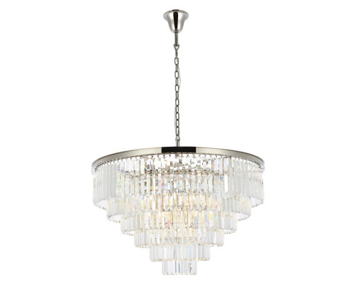 Elegant Urban Classic Chandelier - Polished Nickel, L 44" (1231D44PN-RC)