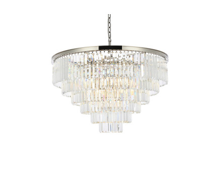 Elegant Urban Classic Chandelier - Polished Nickel, L 44" (1231D44PN-RC)