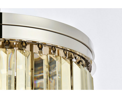 Elegant Urban Classic Flush Mount - Polished Nickel/Gold, L 20" (1231F20PN-GT-RC)