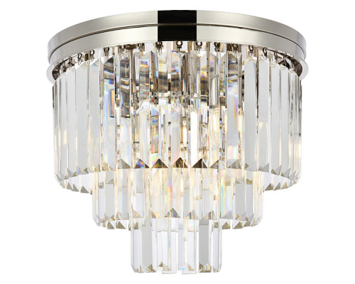 Elegant Urban Classic Flush Mount - Polished Nickel, L 20" (1231F20PN-RC)