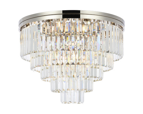 Elegant Urban Classic Flush Mount - Polished Nickel, L 32" (1231F32PN-RC)