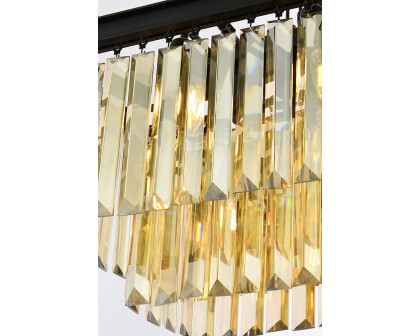 Elegant Urban Classic Chandelier - Matte Black/Gold, L 40" (1232D40MB-GT-RC)