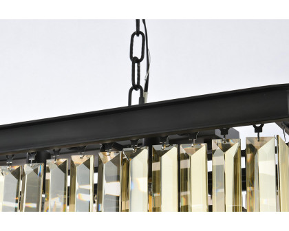 Elegant Urban Classic Chandelier - Matte Black/Gold, L 40" (1232D40MB-GT-RC)