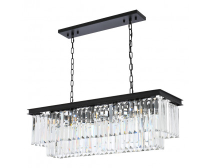 Elegant Urban Classic Chandelier - Matte Black, L 40" (1232D40MB-RC)