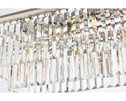 Elegant Urban Classic Chandelier - Polished Nickel, L 40" (1232D40PN-RC)