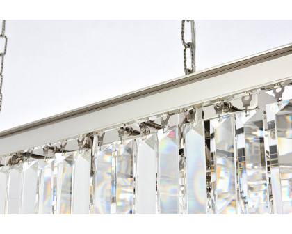 Elegant Urban Classic Chandelier - Polished Nickel, L 40" (1232D40PN-RC)