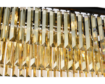 Elegant Urban Classic Chandelier - Matte Black/Gold, L 50" (1232D50MB-GT-RC)