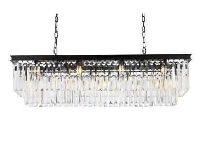 Elegant Urban Classic Chandelier - Matte Black, L 50" (1232D50MB-RC)