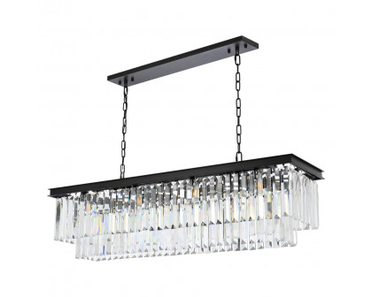 Elegant Urban Classic Chandelier - Matte Black, L 50" (1232D50MB-RC)