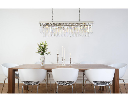 Elegant Urban Classic Chandelier - Polished Nickel, L 50" (1232D50PN-RC)