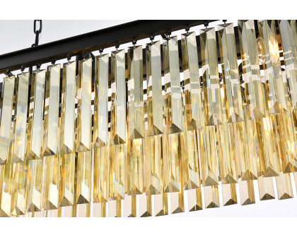 Elegant Urban Classic Chandelier - Matte Black/Gold, L 60" (1232D60MB-GT-RC)