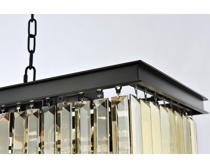 Elegant Urban Classic Chandelier - Matte Black/Gold, L 60" (1232D60MB-GT-RC)