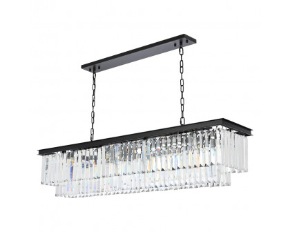 Elegant Urban Classic Chandelier - Matte Black, L 60" (1232D60MB-RC)