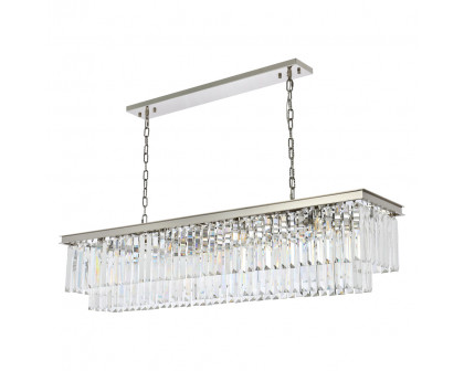 Elegant Urban Classic Chandelier - Polished Nickel, L 60" (1232D60PN-RC)