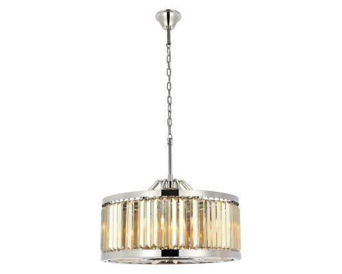 Elegant Urban Classic Chandelier - Polished Nickel/Gold, L 28" (1233D28PN-GT-RC)