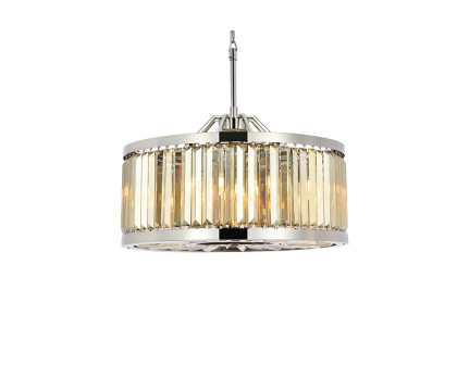 Elegant Urban Classic Chandelier - Polished Nickel/Gold, L 28" (1233D28PN-GT-RC)