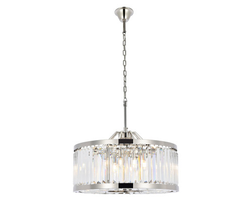 Elegant Urban Classic Chandelier - Polished Nickel, L 28" (1233D28PN-RC)