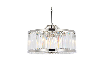 Elegant Urban Classic Chandelier - Polished Nickel, L 28" (1233D28PN-RC)