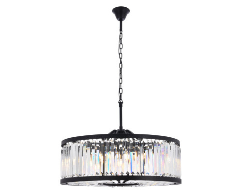 Elegant Urban Classic Chandelier - Matte Black, L 35.5" (1233D35MB-RC)