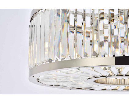 Elegant Urban Classic Chandelier - Polished Nickel, L 35.5" (1233D35PN-RC)