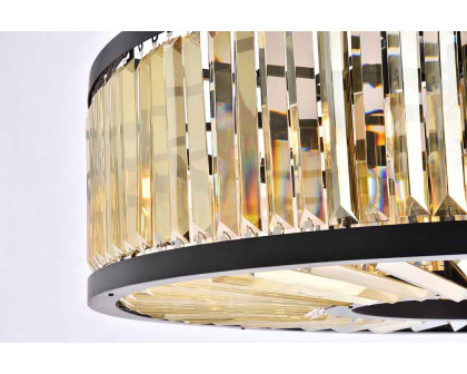 Elegant Urban Classic Chandelier - Matte Black/Gold, L 43.5" (1233G43MB-GT-RC)