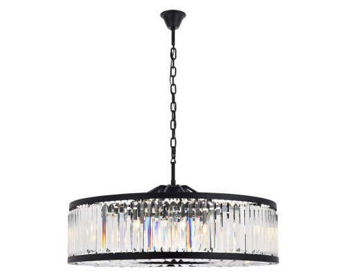 Elegant Urban Classic Chandelier - Matte Black, L 43.5" (1233G43MB-RC)