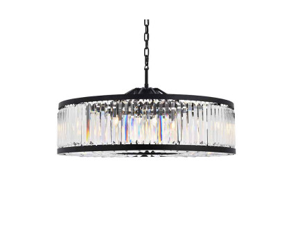 Elegant Urban Classic Chandelier - Matte Black, L 43.5" (1233G43MB-RC)