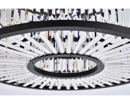 Elegant Urban Classic Chandelier - Matte Black, L 43.5" (1233G43MB-RC)