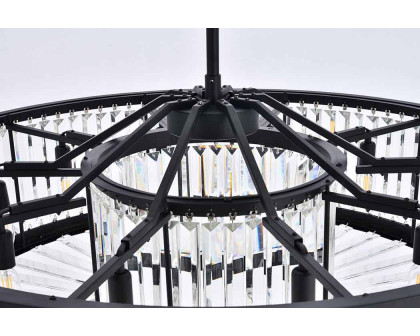 Elegant Urban Classic Chandelier - Matte Black, L 43.5" (1233G43MB-RC)