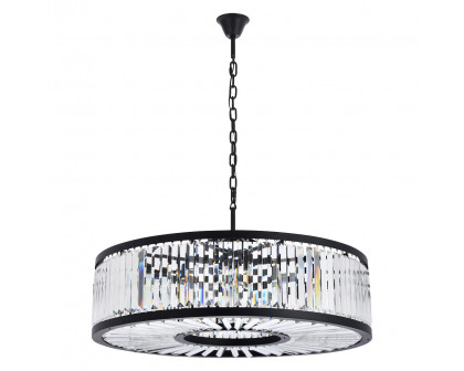 Elegant Urban Classic Chandelier - Matte Black, L 43.5" (1233G43MB-RC)