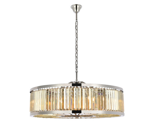 Elegant Urban Classic Chandelier - Polished Nickel/Gold, L 43.5" (1233G43PN-GT-RC)