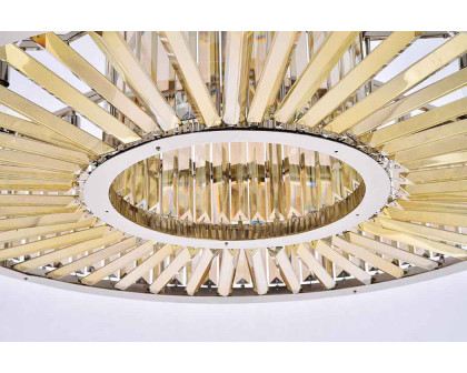 Elegant Urban Classic Chandelier - Polished Nickel/Gold, L 43.5" (1233G43PN-GT-RC)