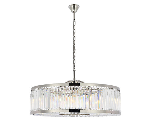 Elegant Urban Classic Chandelier - Polished Nickel, L 43.5" (1233G43PN-RC)