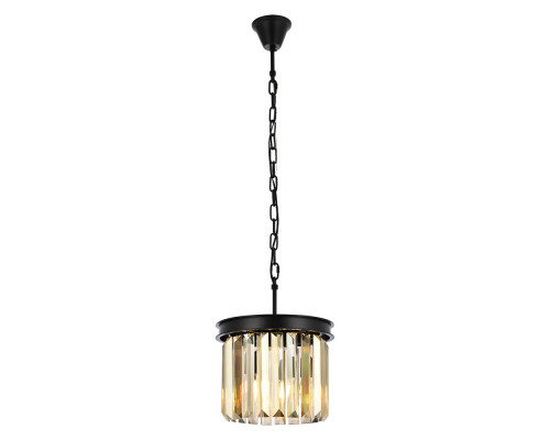 Elegant Urban Classic Pendant - Matte Black/Gold, L 12" (1238D12MB-GT-RC)