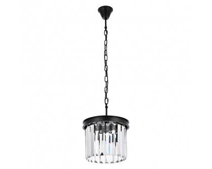 Elegant Urban Classic Pendant - Matte Black, L 12" (1238D12MB-RC)