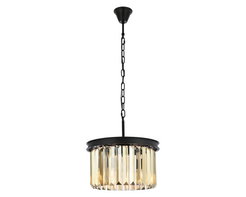 Elegant Urban Classic Pendant - Matte Black/Gold, L 16" (1238D16MB-GT-RC)