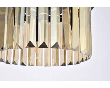 Elegant Urban Classic Pendant - Matte Black/Gold, L 16" (1238D16MB-GT-RC)