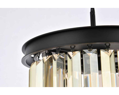 Elegant Urban Classic Pendant - Matte Black/Gold, L 16" (1238D16MB-GT-RC)