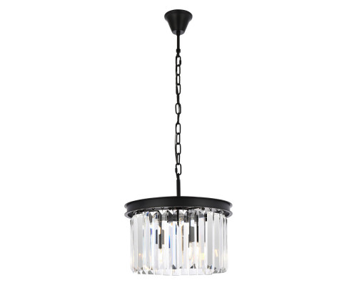 Elegant Urban Classic Pendant - Matte Black, L 16" (1238D16MB-RC)