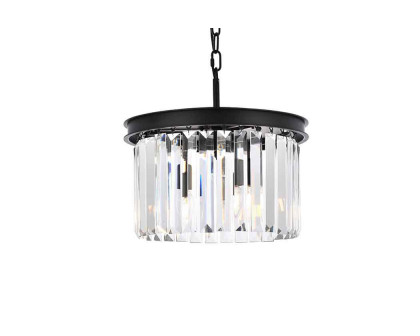 Elegant Urban Classic Pendant - Matte Black, L 16" (1238D16MB-RC)