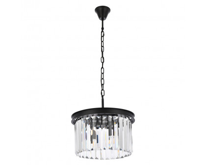 Elegant Urban Classic Pendant - Matte Black, L 16" (1238D16MB-RC)