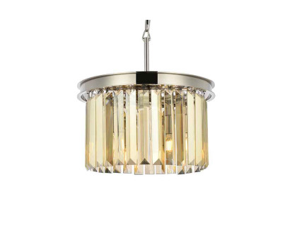 Elegant Urban Classic Pendant - Polished Nickel/Gold, L 16" (1238D16PN-GT-RC)